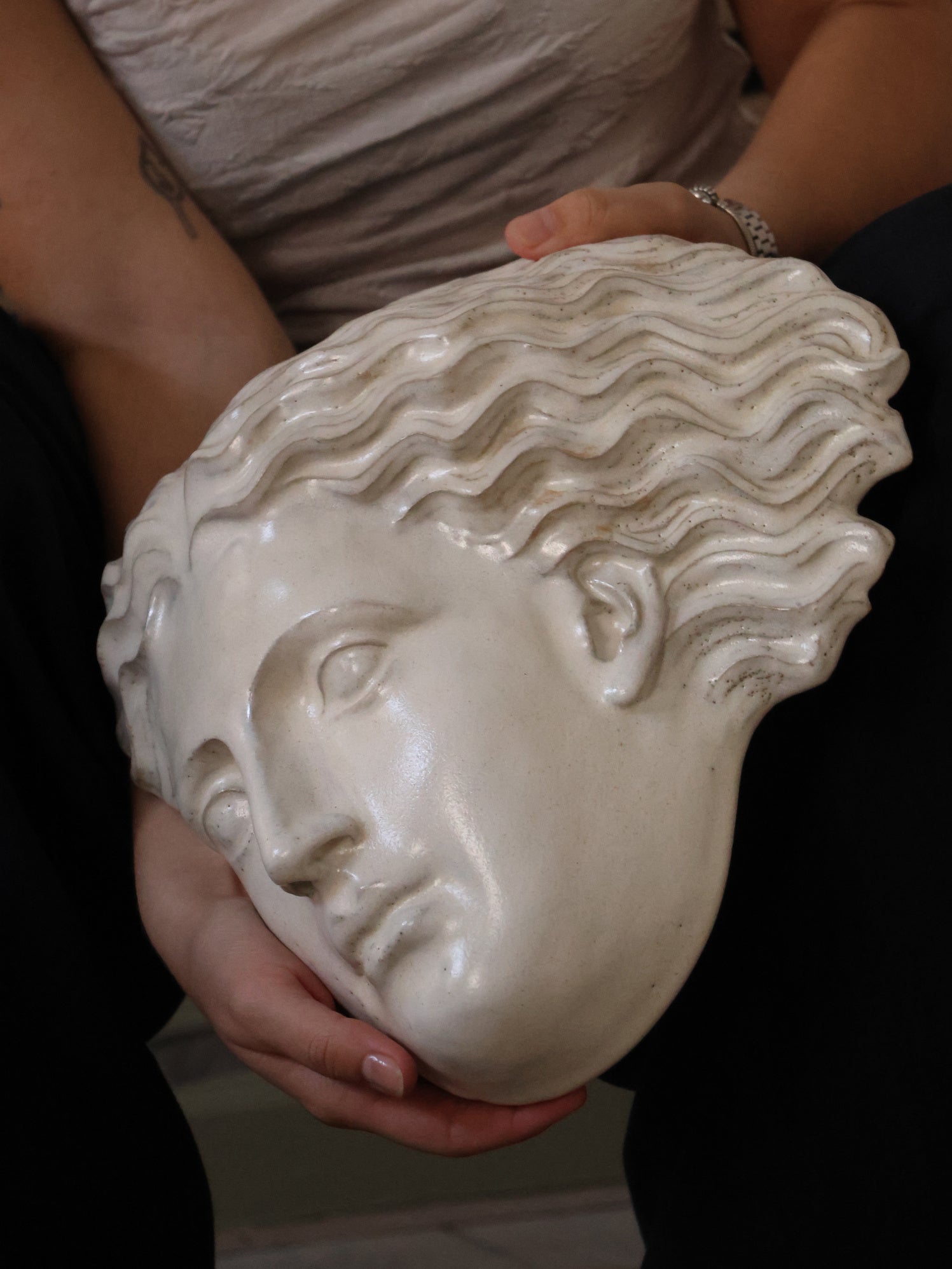 Hera | Ceramic Mask | Antique White